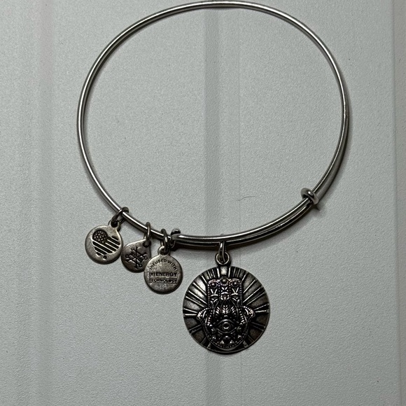 Alex and Ani - Silver Hand of Fatima Bangle - Picture 3 of 5